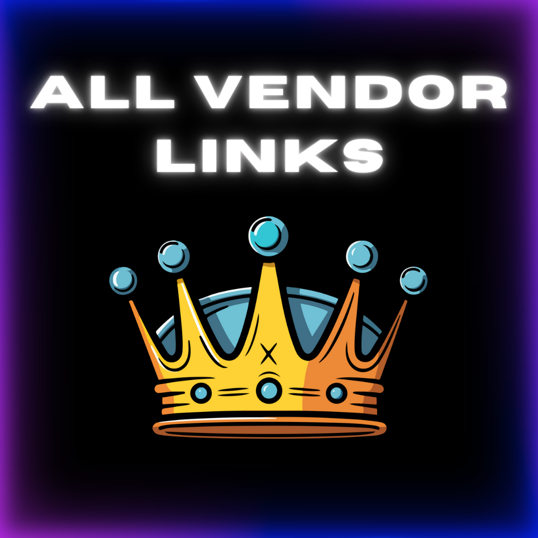 ALL VENDOR LINKS (BUNDLE)